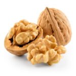Walnut isolated on white background. With clipping path.